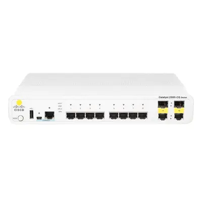 WS-C2960CG-8TC-L= Cisco C2960CG-8T 10-Port + 2-Port SFP Layer 2 Switch