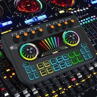 Rechargeable Audio Mixer, Audio InterfaceĀ Live Sound Card with DJ Mixer Effects & Voice Changer, Podcast Production Studio E...
