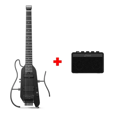 Donner HUSH™ X PRO Electric Guitar - Black / Guitar+5W Amplifier