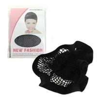 1PC BLACK ELASTIC STRETCHABLE MESH WIG CAP STOCKING SLEEP HAIR NET LINER FISHNET