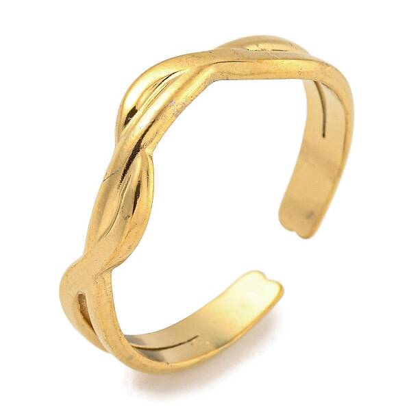 304 Stainless Steel Open Cuff Ring for Women