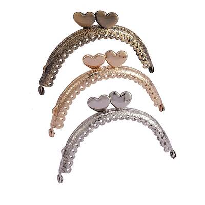 3Pcs 3 Colors Iron Purse Frames Handles