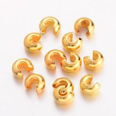 Brass Crimp Beads Covers
