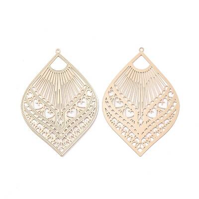Brass Filigree Big Pendants