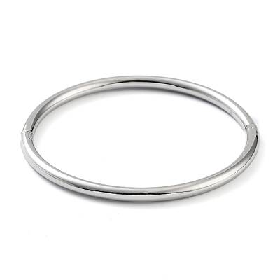 Non-Tarnish 201 Stainless Steel Hinged Bangle