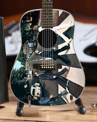 Fab Four Abbey Road Tribute 10 Inch Miniature Acoustic Guitar Radio Days