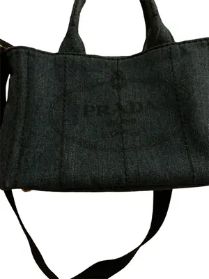 Pre-owned PRADA Denim Tote Bags Canapa Denim