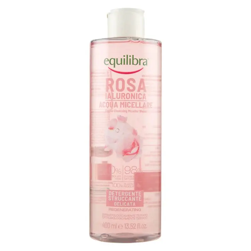 Equilibra Hyaluronic Rose Micellar Water Cleansing Structuring Delicate 400 Ml