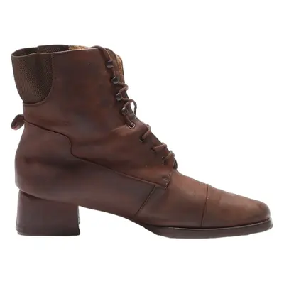 UXO Lace-Up Boots Brown Leather Womens UK 6