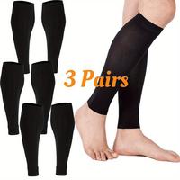 3 Pairs of Compression Calf and Knee High Socks,Compression Socks for Women,Ompression Socks for Men,Elastic Football Socks,U...