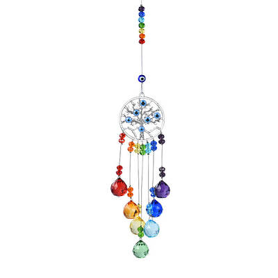 Glass with Metal Sun Catcher Pendant