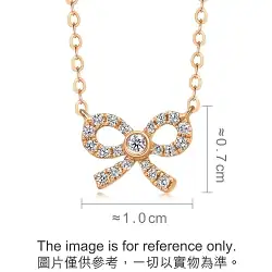 18K Rose Gold Diamond Necklace