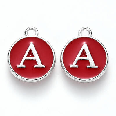 Platinum Plated Alloy Enamel Charms