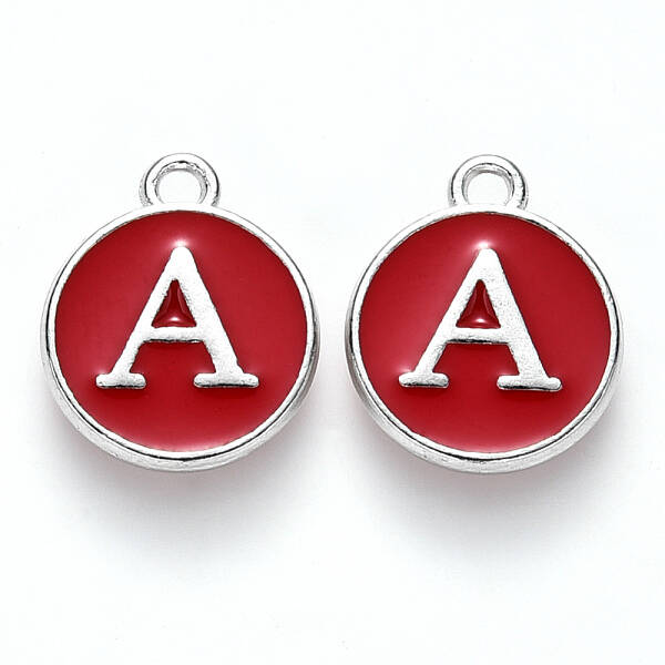 Platinum Plated Alloy Enamel Charms