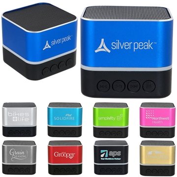 13 Custom Two Tone Square Bluetooth Speaker - Stereo Pairing & ...