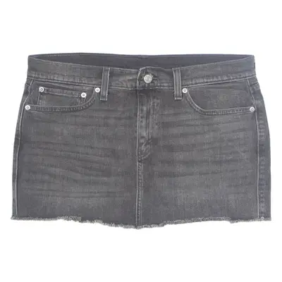 LEVI'S Womens Mini Skirt Black Short Denim M