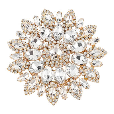 Glass Rhinestone with Iron Appliques