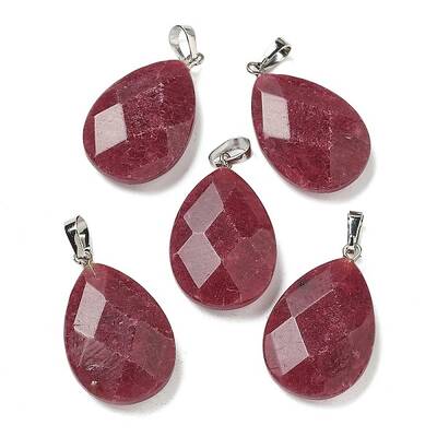 Natural Dyed White Jade Pendants