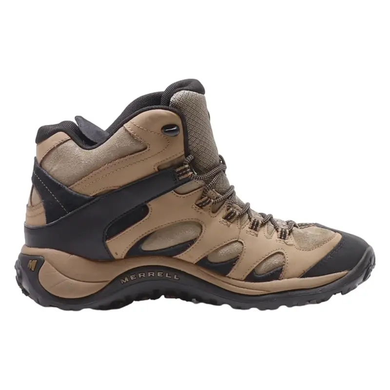 MERRELL Hiking Boots Brown Synthetic Mens UK 8