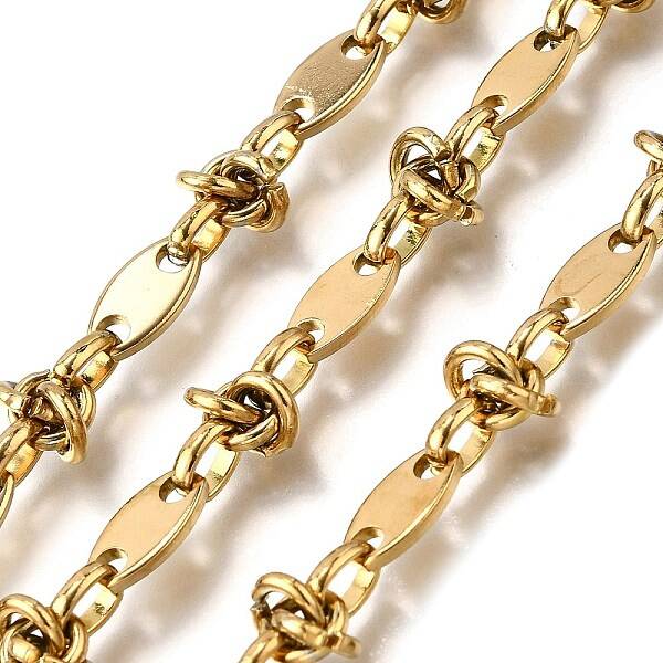 Ion Plating(IP) 304 Stainless Steel knot with Oval Link Chains