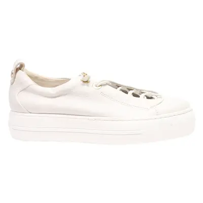 PAUL GREEN Sneaker Trainers White Leather Womens UK 3.5