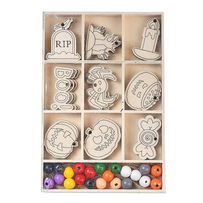 Halloween Theme DIY Wood Pendants