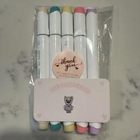 5 Create you  Color Palette Brush and Fine/Chisel Tip Set - Includes 5 Brushes in Assorted Colors for Creative Use