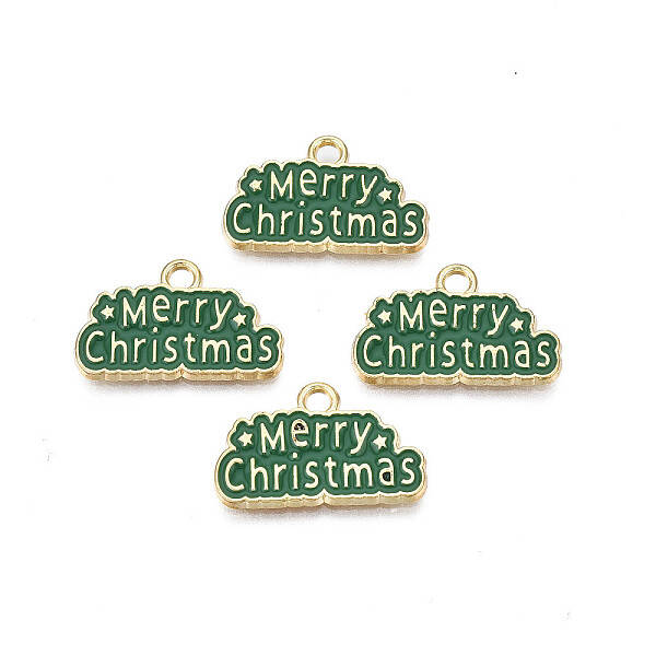 Rack Plating Alloy Enamel Pendants
