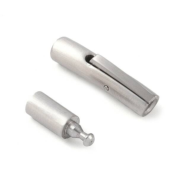 Tarnish Resistant Frosted Column 304 Stainless Steel Bayonet Necklace Clasps