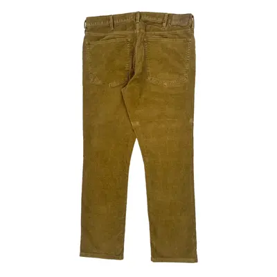 Ralph Lauren Cord Trousers - 37? Waist Brown Cotton Blend