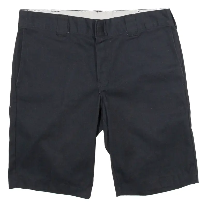 DICKIES Mens Workwear Shorts Black Slim L W34