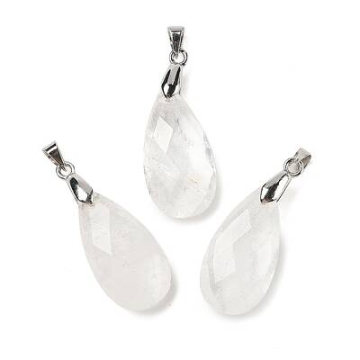 Natural Quartz Crystal Pendants