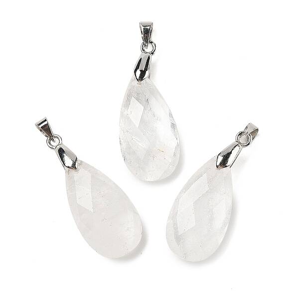 Natural Quartz Crystal Pendants