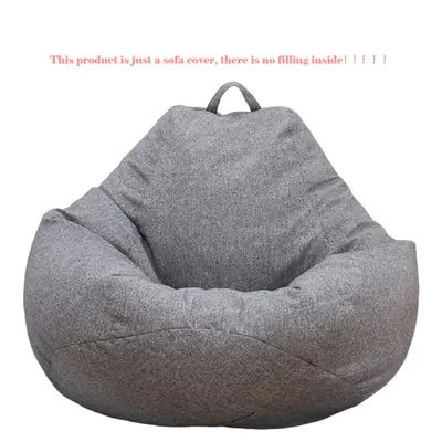 （small）Sofa covers！！！Large Bean Bag Chair Cover Sofa Color Simple Design Indoor Lazy Lounger Cover for Adults and K...