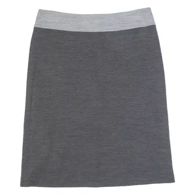 LAURA ASHLEY Womens Straight Skirt Grey Knee Length UK 12