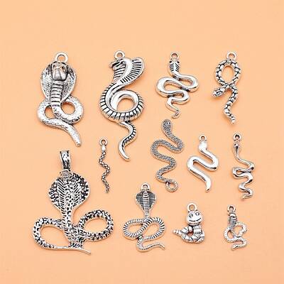 12Pcs Tibetan Style Alloy Pendants