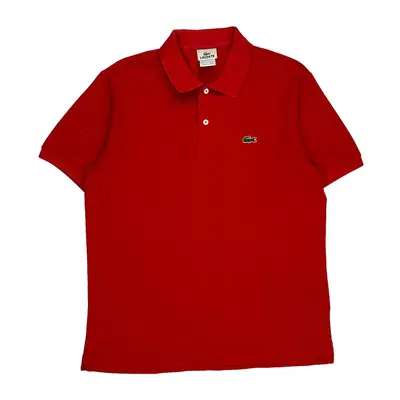 Lacoste Polo Shirt - Large Red Cotton | Size: large