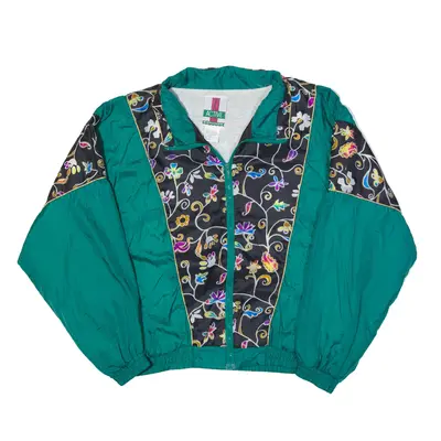 ACTIVE EXPOSURE Shell Jacket Green Paisley Womens XL
