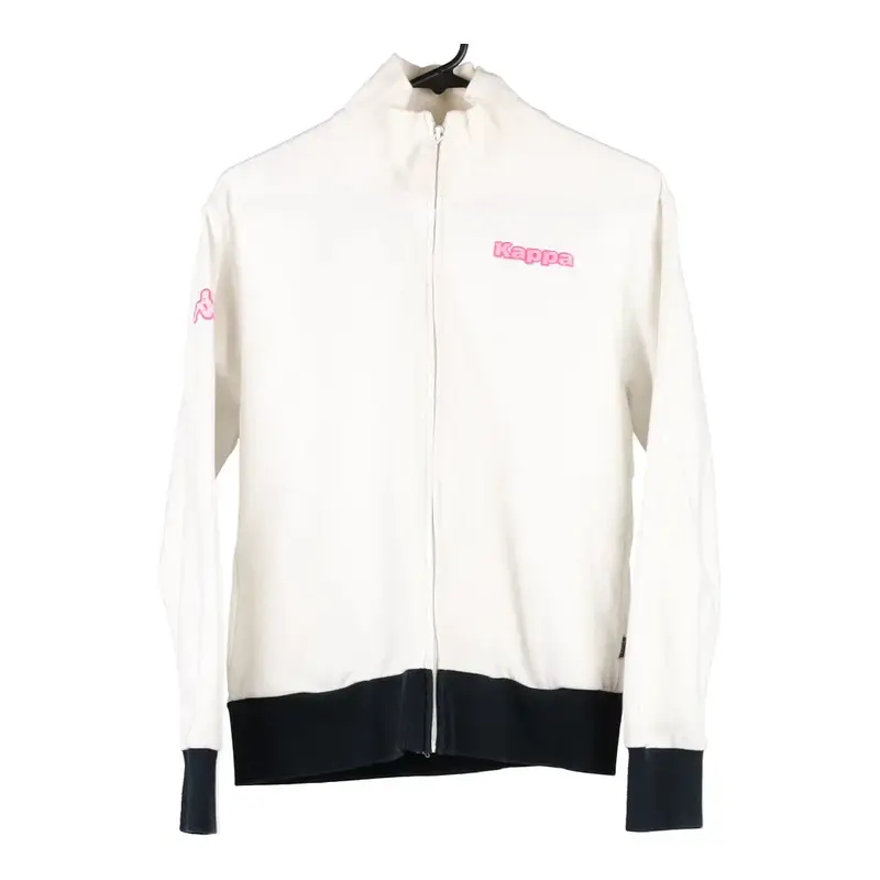 Kappa Zip Up - Small White Cotton Blend