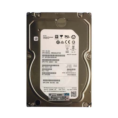 862136-001 HP 6TB 7200RPM SAS 12GB/s Hot-Pluggable 3.5-Inch LPc for ProLiant Gen10/Gen10+/Gen11 Servers