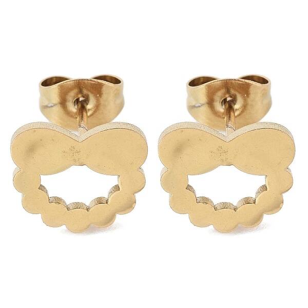 PVD Vacuum Plating 304 Stainless Steel Stud Earrings for Women