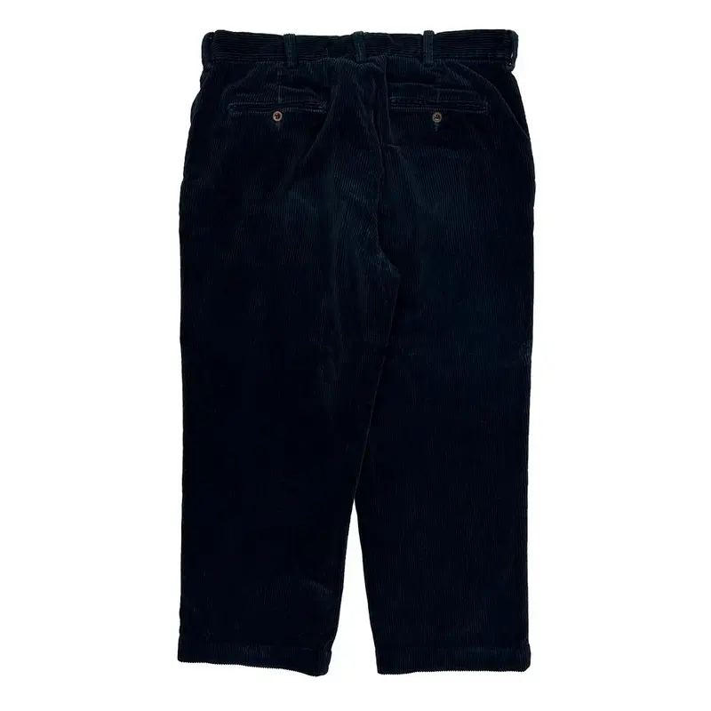 Polo By Ralph Lauren Cord Trousers - 36? Waist Black Cotton | Size: 36″ waist