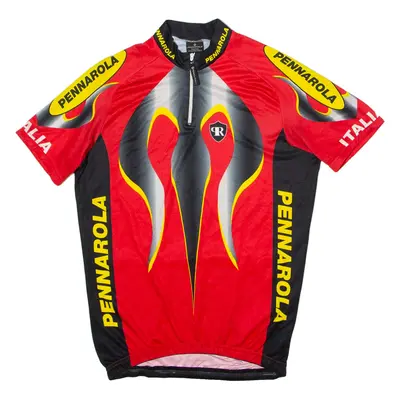 PENNAROLA Cycling Mens Jersey Red 1/4 Zip XL