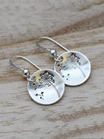 Round Shaped Dangle Earrings for Women, 1 Pair Fashionable Copper Earrings for Women for Party, Daily Clothing Decor, Trendy ...