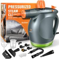 1250W Powerful Handheld Steam Cleaner with Detergent Container and Safety Lock, Multifunctional and Pressurized Hand Held Ste...