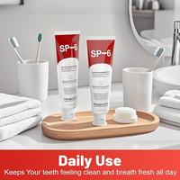 SP-6 Probiotic Whitening Toothpaste for Teeth Whitening/Brightening & Fresh Breath, 6 Probiotics Formula for Gum Health, Fluo...