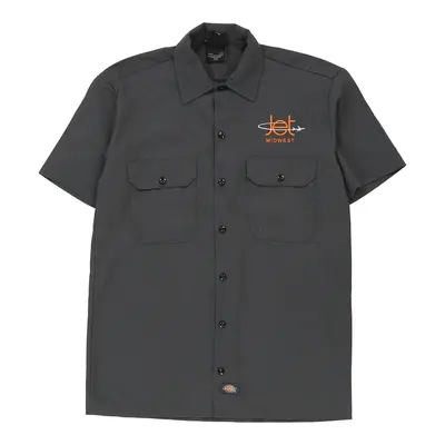 Jet Midwest Dickies Short Sleeve Shirt - Small Grey Polyester Blend