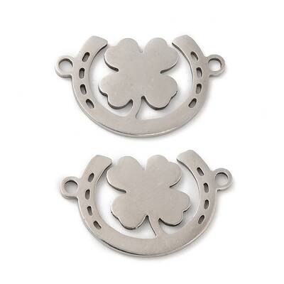 Non-Tarnish 201 Stainless Steel Connector Charms
