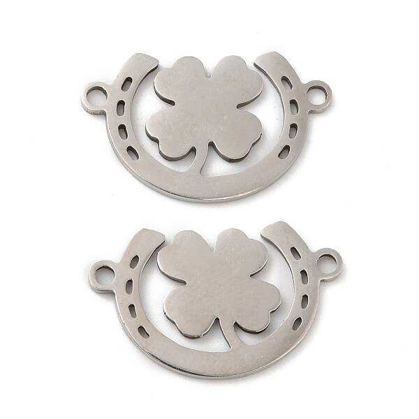 Non-Tarnish 201 Stainless Steel Connector Charms