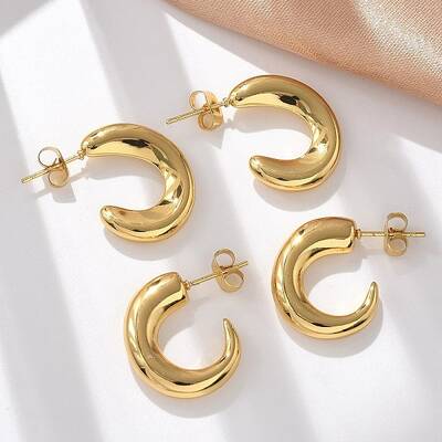 304 Stainless Steel Stud Earrings